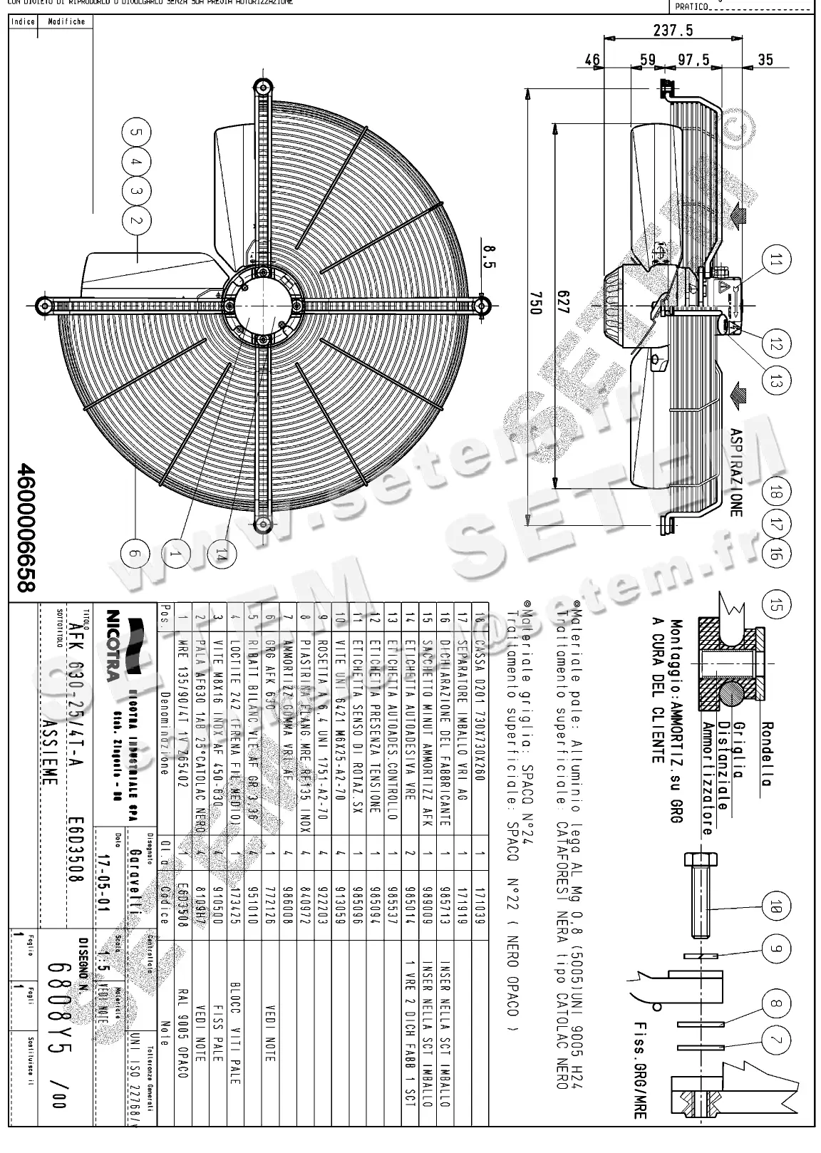 4624006658-VENTILATEUR NICOTRA GEBHARDT AFK630.25.4TA *6808Y5*
