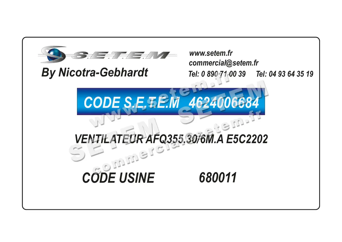 4624006684-VENTILATEUR NICOTRA GEBHARDT AFQ355.30/6M.A E5C2202 *680011* 2