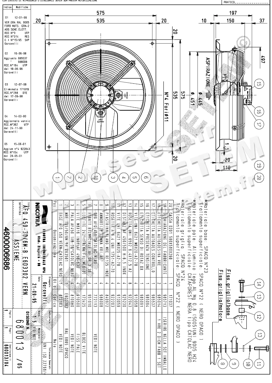 4624006686-VENTILATEUR NICOTRA GEBHARDT AFQ450.30/6M.B E6D3302 *680013*