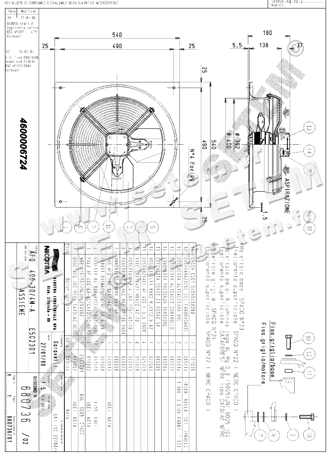 4624006724-VENTILATEUR NICOTRA GEBHARDT AFQ400.30/4M.A E5C2301 *680736*