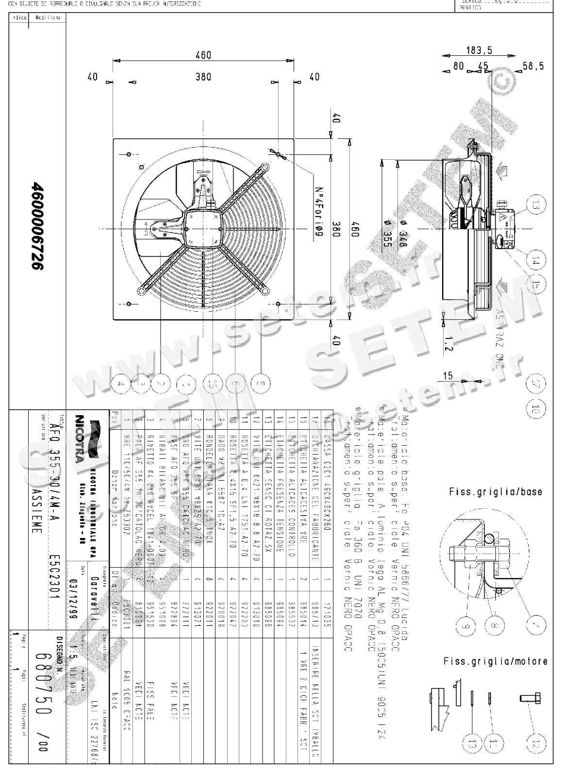 4624006726-VENTILATEUR NICOTRA GEBHARDT AFQ355.30/4M.A E5C2301 *680750*