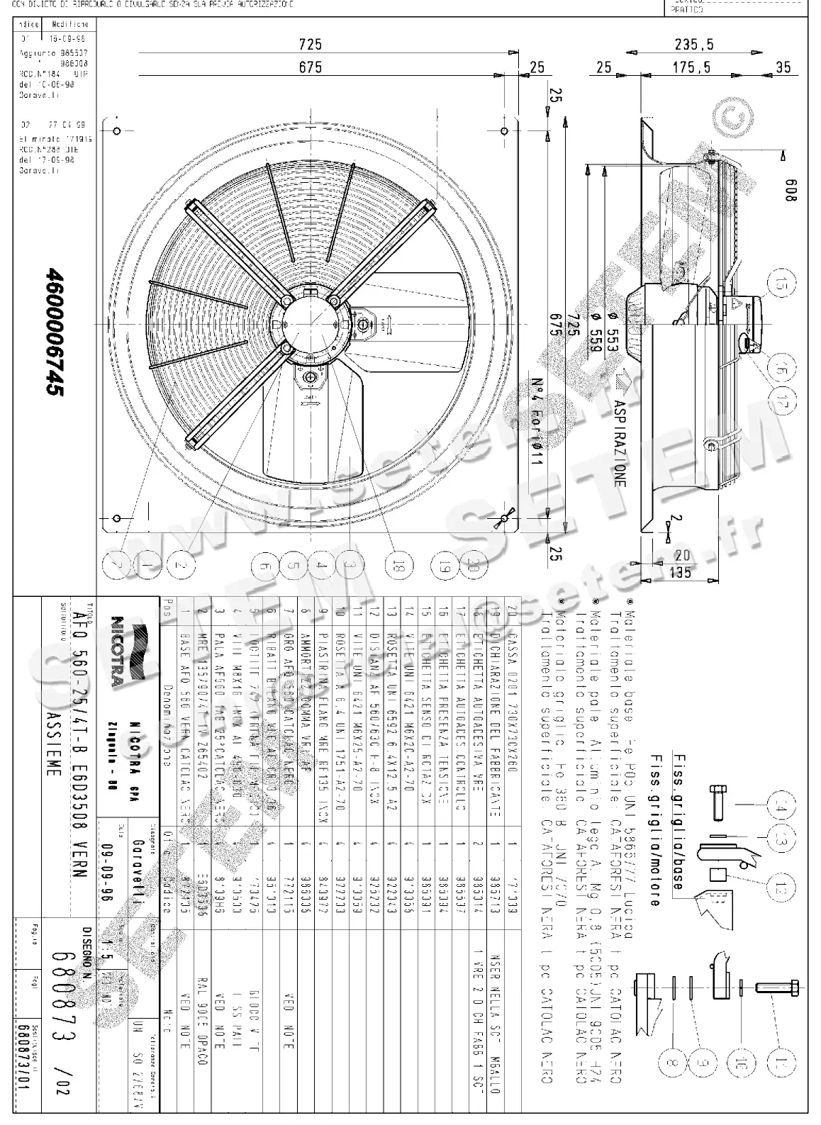 4624006745-VENTILATEUR NICOTRA GEBHARDT AFQ560.25/4T.B E6D3508 *680873*