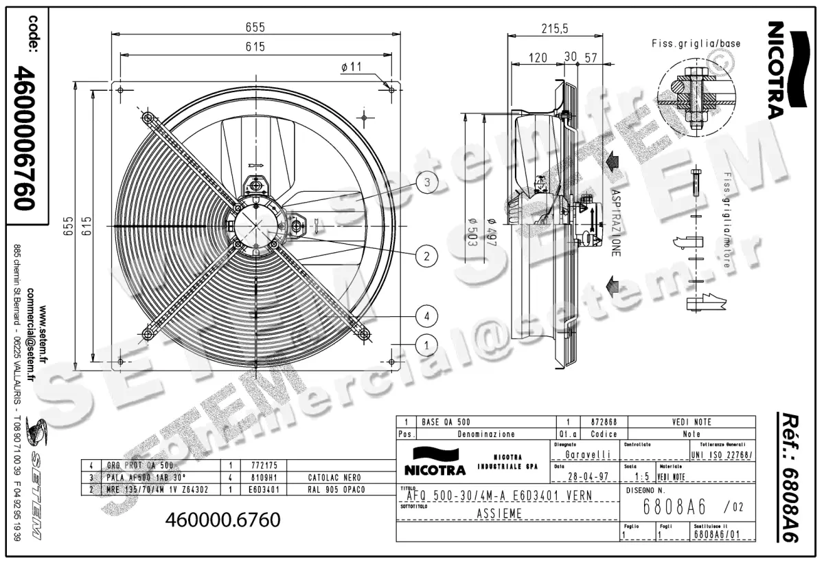 4624006760-VENTILATEUR NICOTRA GEBHARDT AFQ500.30/4M.A E6D3401 *6808A6* 2