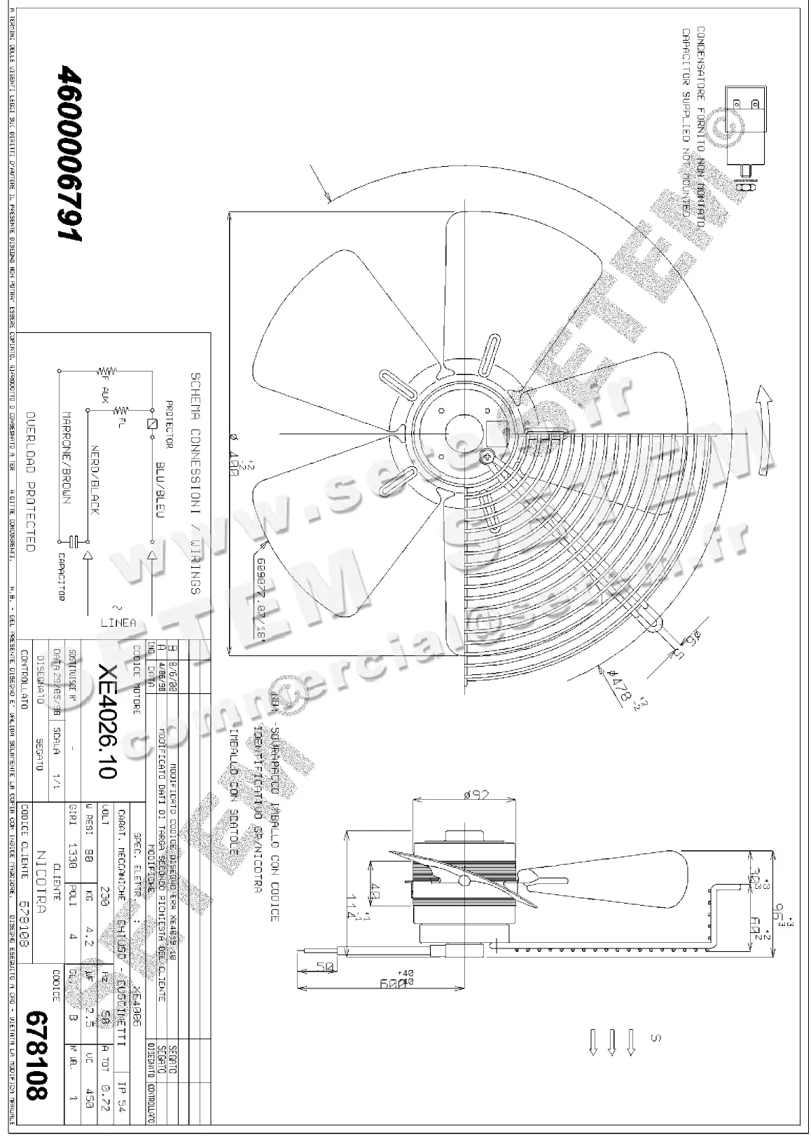 4624006791-VENTILATEUR NICOTRA GEBHARDT AFR400K.4MB *678108*