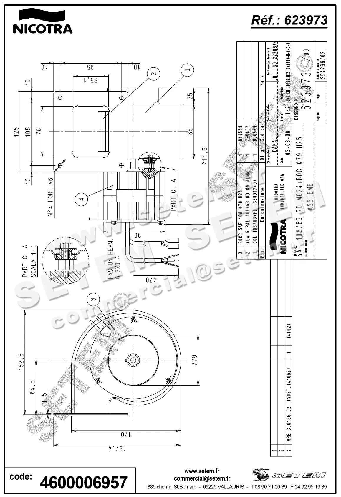 4624006957-VENTILATEUR NICOTRA GEBHARDT SAE108/63RD 20W 2P M230V 1V M024 *623973* 2