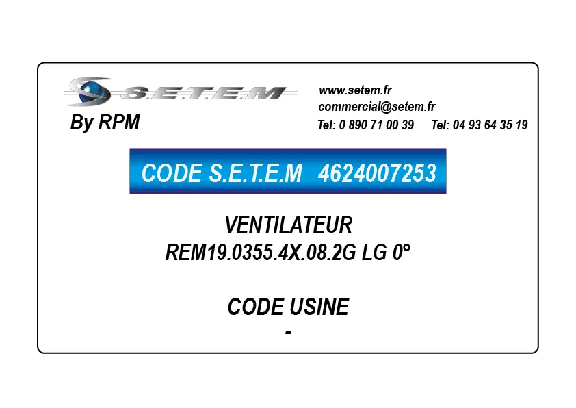4624007253-VENTILATEUR REM19.0355.4X.08.2G LG 0°