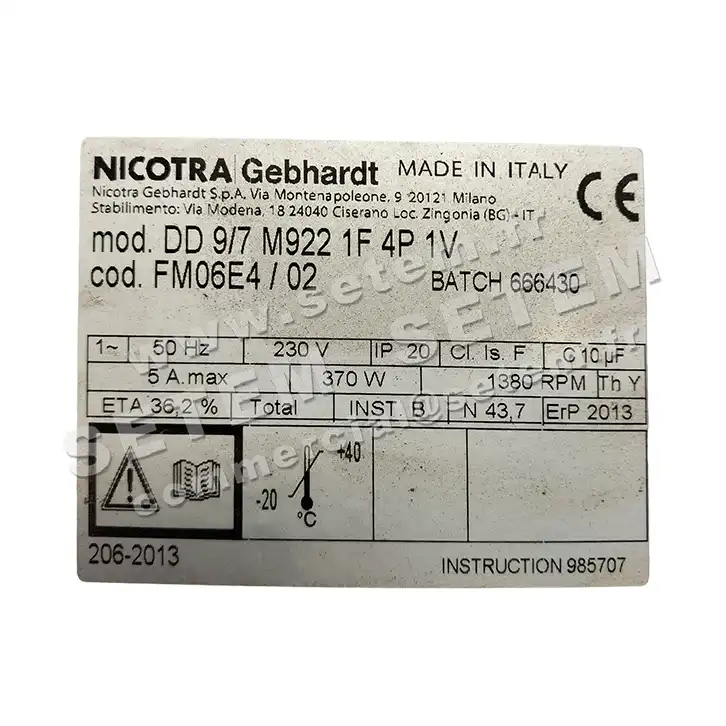 4624007684-VENTILATEUR NICOTRA GEBHARDT DD9/7 370W 4P M230V 1V M922 *FM06E4*