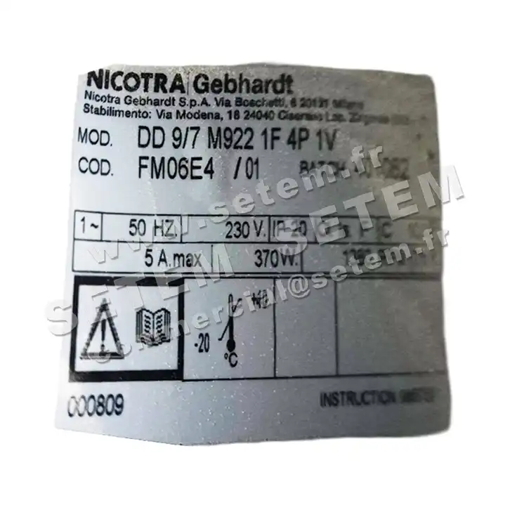 4624007684-VENTILATEUR NICOTRA GEBHARDT DD9/7 370W 4P M230V 1V M922 *FM06E4* 2