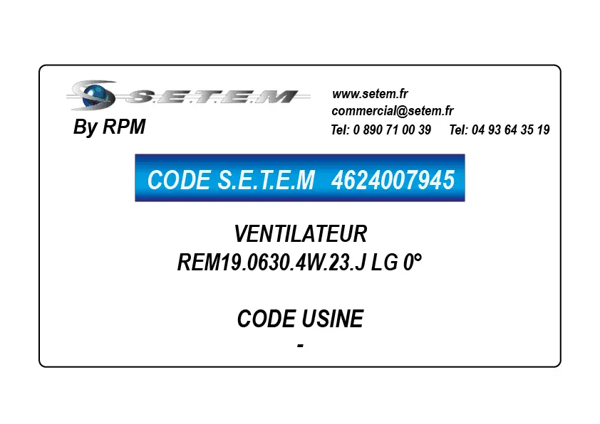 4624007945-VENTILATEUR REM19.0630.4W.23.J LG 0°