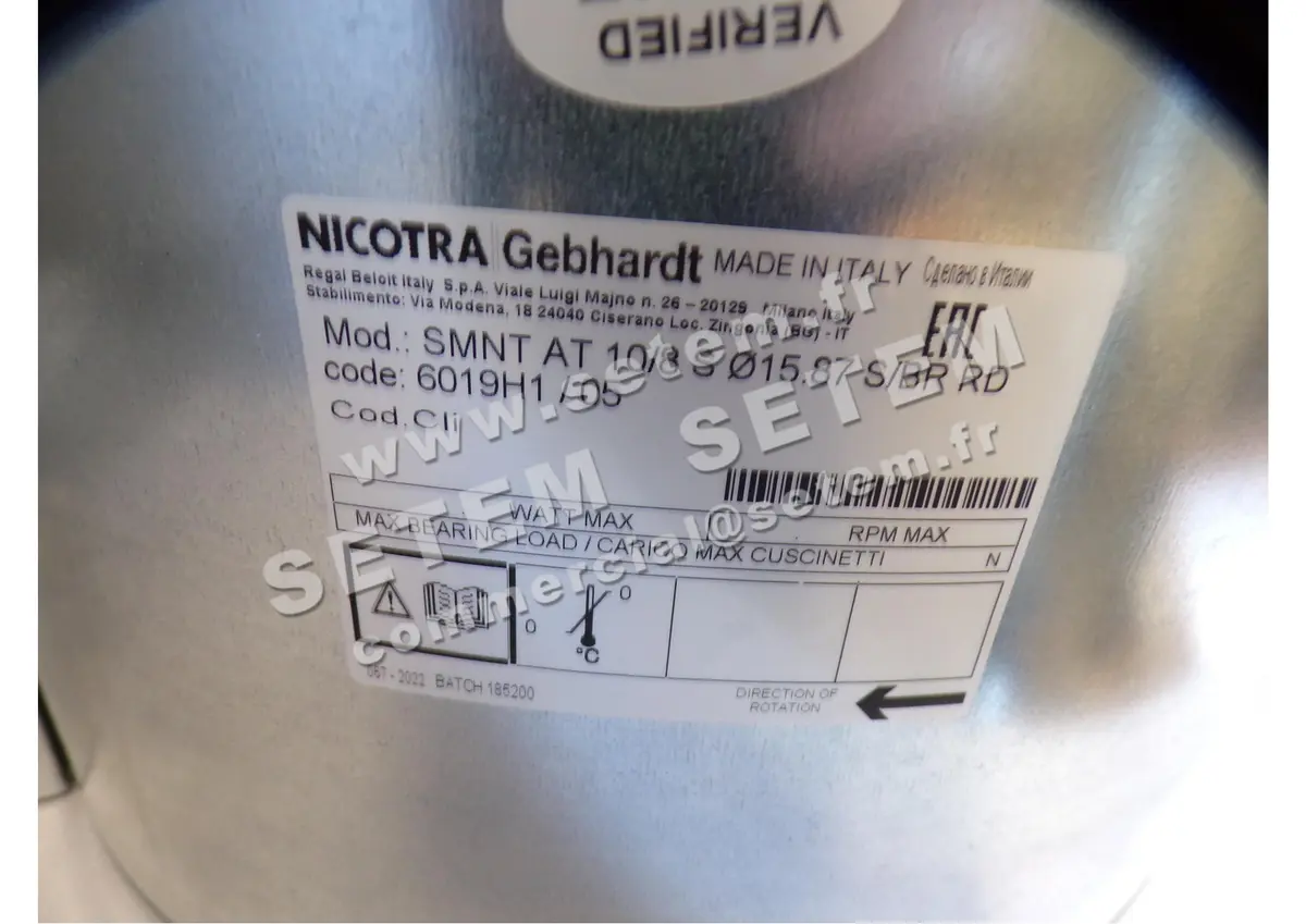4624008044-ENSEMBLE VOLUTE/TURBINE NICOTRA GEBHARDT SMNT AT10/8 *6019H1* 4