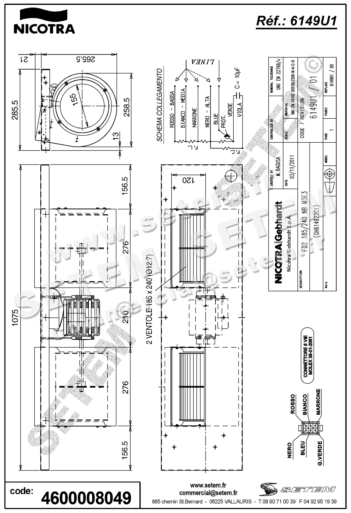 4624008049-GMV NICOTRA GEBHARDT FD2.185/240NB M3E3 *6149U1* 2