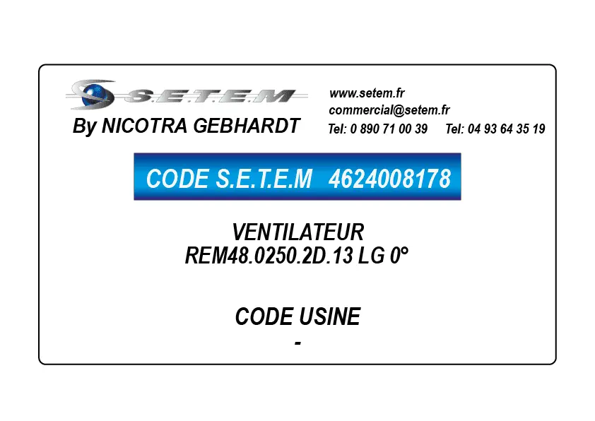 4624008178-VENTILATEUR NICOTRA GEBHARDT REM48.0250.2D.13 LG 0°