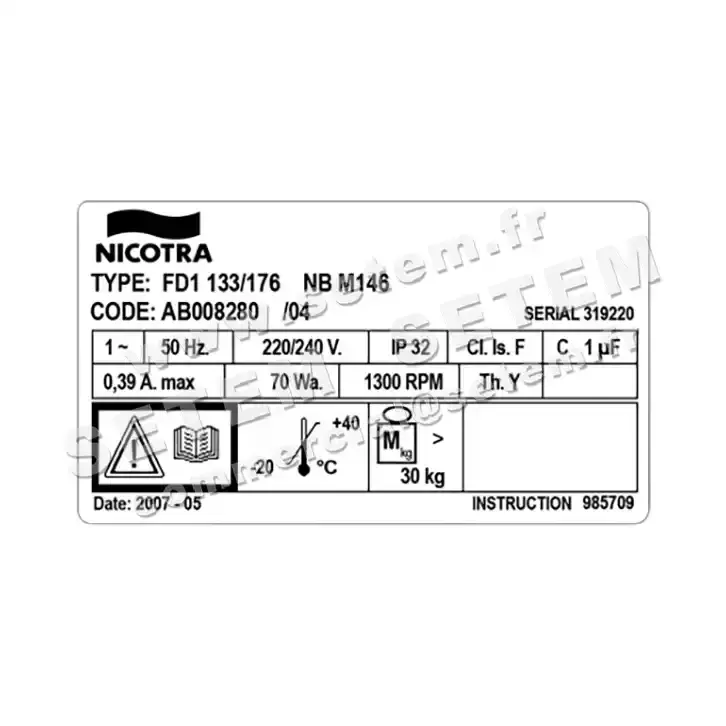 4624008280-GMV NICOTRA GEBHARDT DDA133/176NB M146 *AB008280* 3