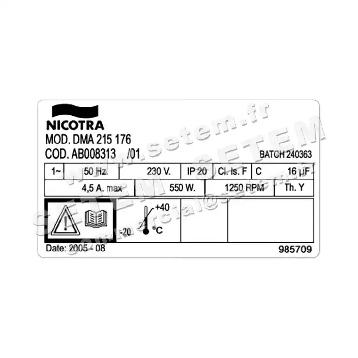 4624008313-GMV NICOTRA GEBHARDT FD3.215/176NB MRE DMA215/176 PB023044 *AB008313* 3