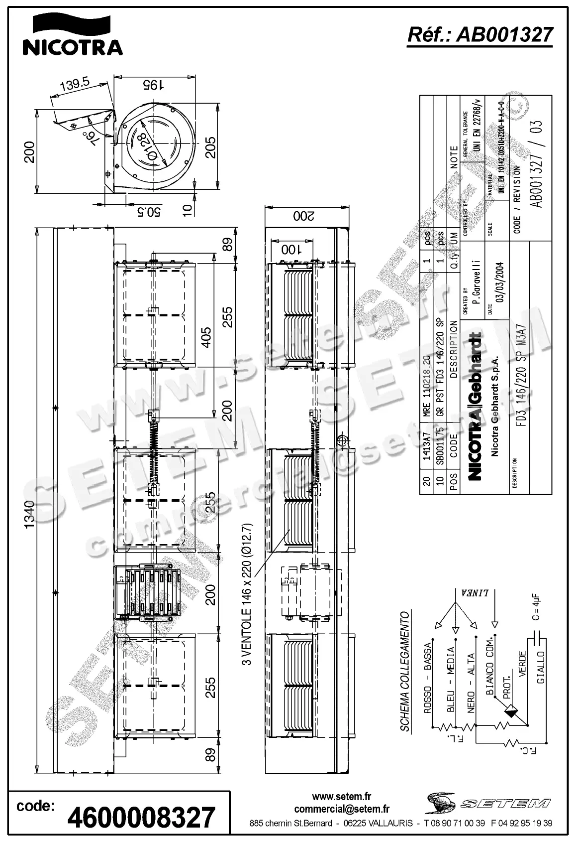 4624008327-GMV NICOTRA GEBHARDT FD3.146/220 DMA146X220 SP M3A7 *AB001327* 2