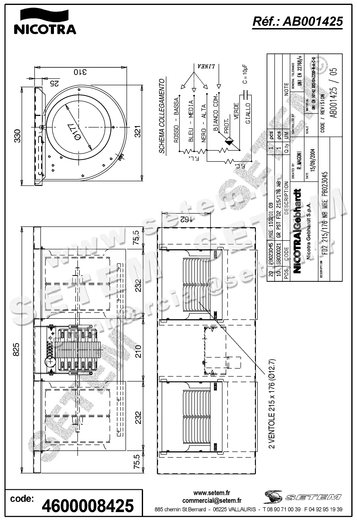4624008425-GMV NICOTRA GEBHARDT DPA216/178NB MRE PB023045 *AB001425* 2
