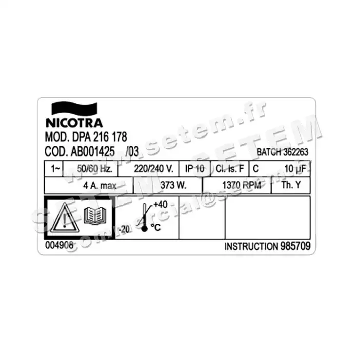 4624008425-GMV NICOTRA GEBHARDT DPA216/178NB MRE PB023045 *AB001425* 3