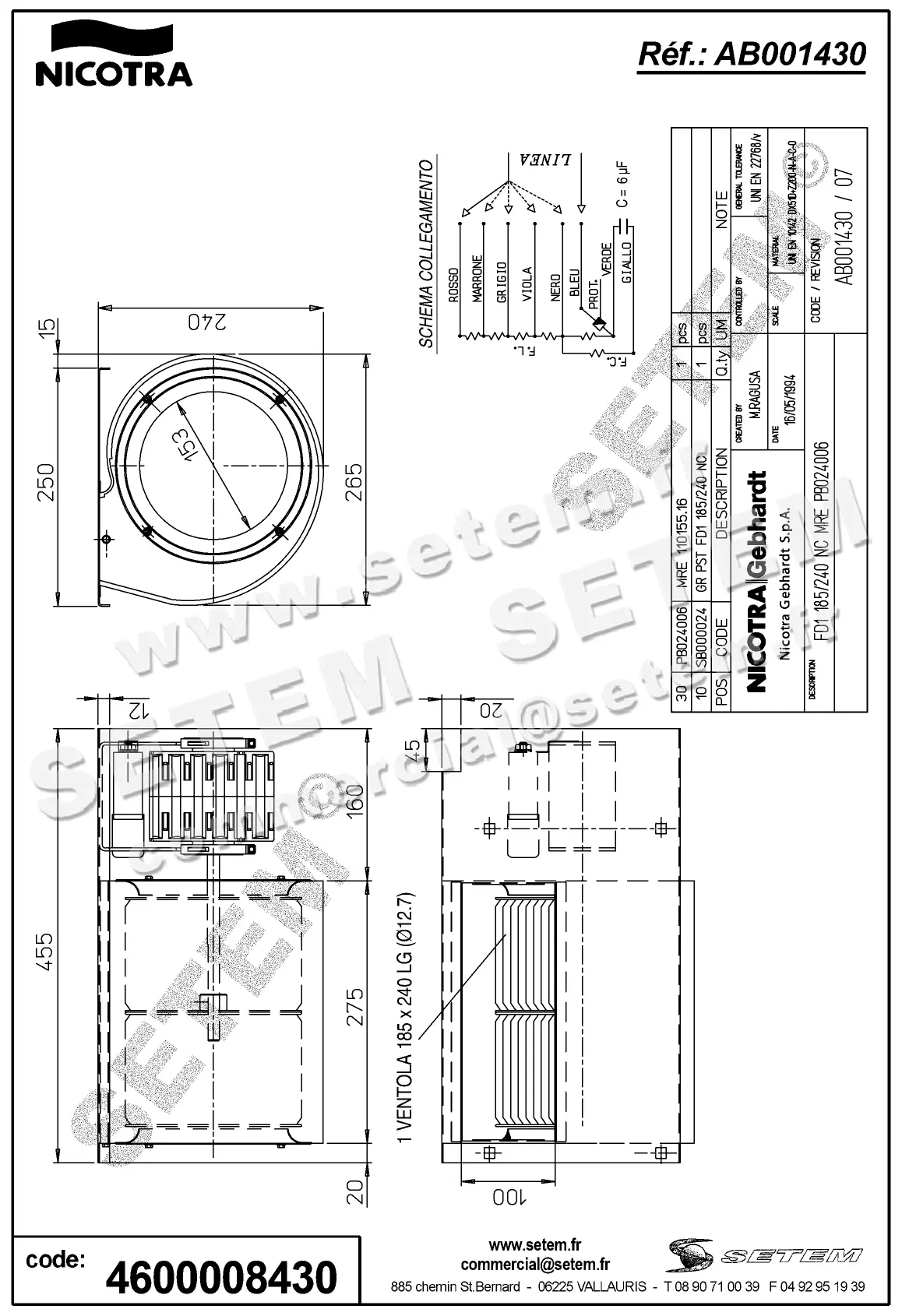 4624008430-GMV NICOTRA GEBHARDT FD1.185/240NC MRE PB024006 *AB001430* 2