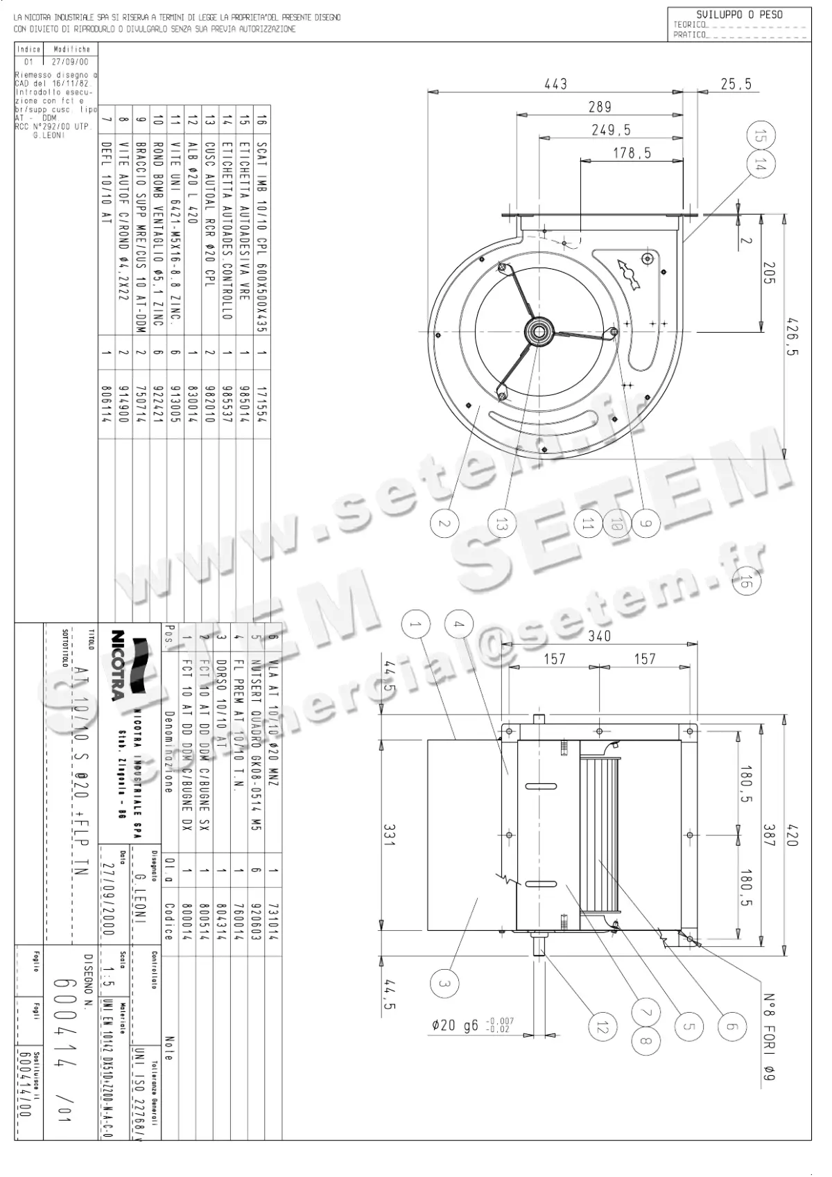 4624008505-VENTILATEUR NICOTRA GEBHARDT AT10/10S *600414*