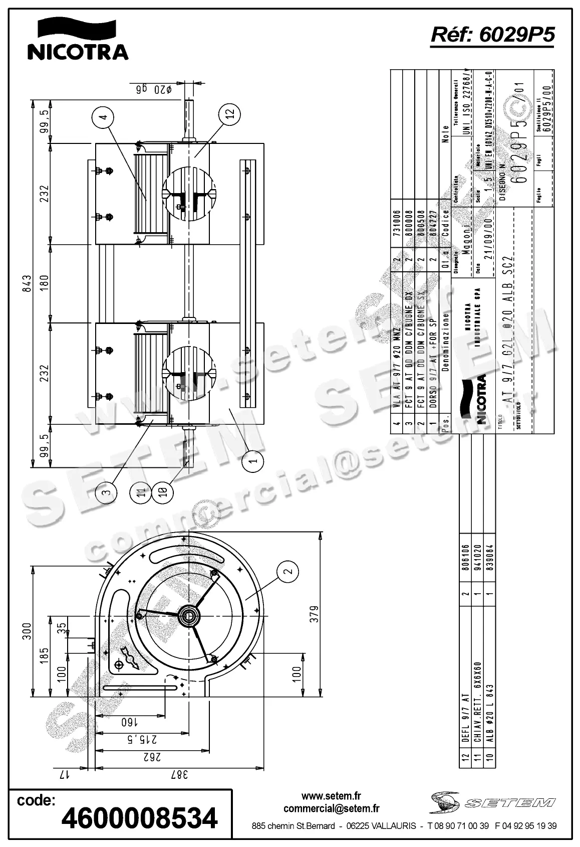 4624008534-VENTILATEUR NICOTRA GEBHARDT AT9/7G2L *6029P5* 2