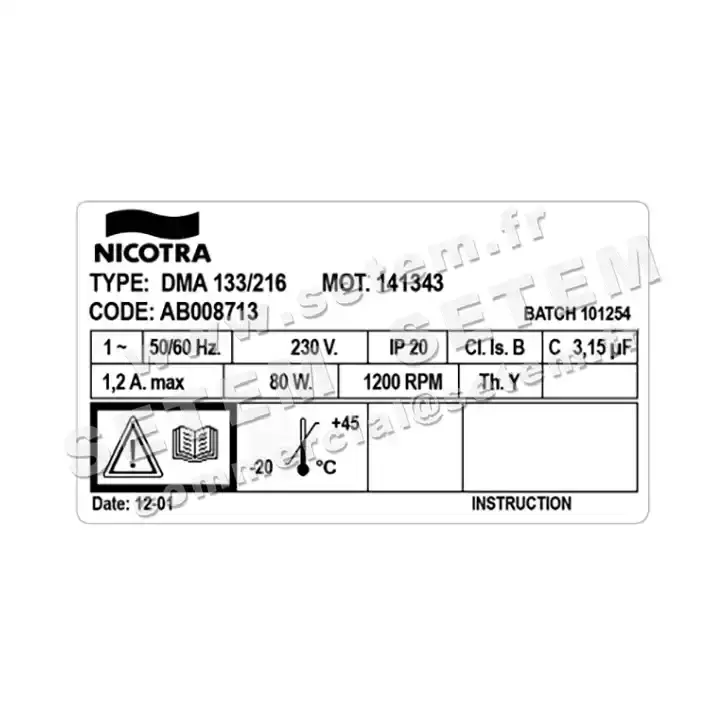 4624008613-GMV NICOTRA GEBHARDT DMA133/216NB M343 *AB008713* 3