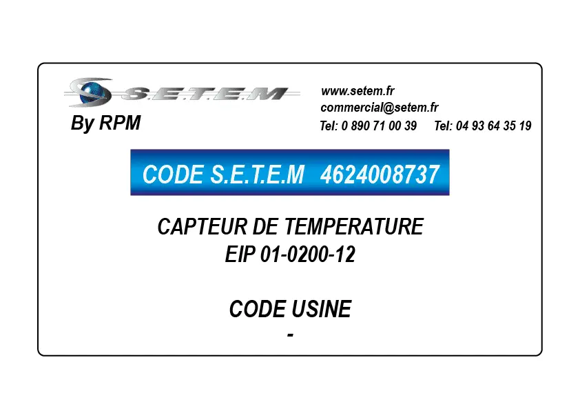 4624008737-CAPTEUR DE TEMPERATURE EIP 01-0200-12