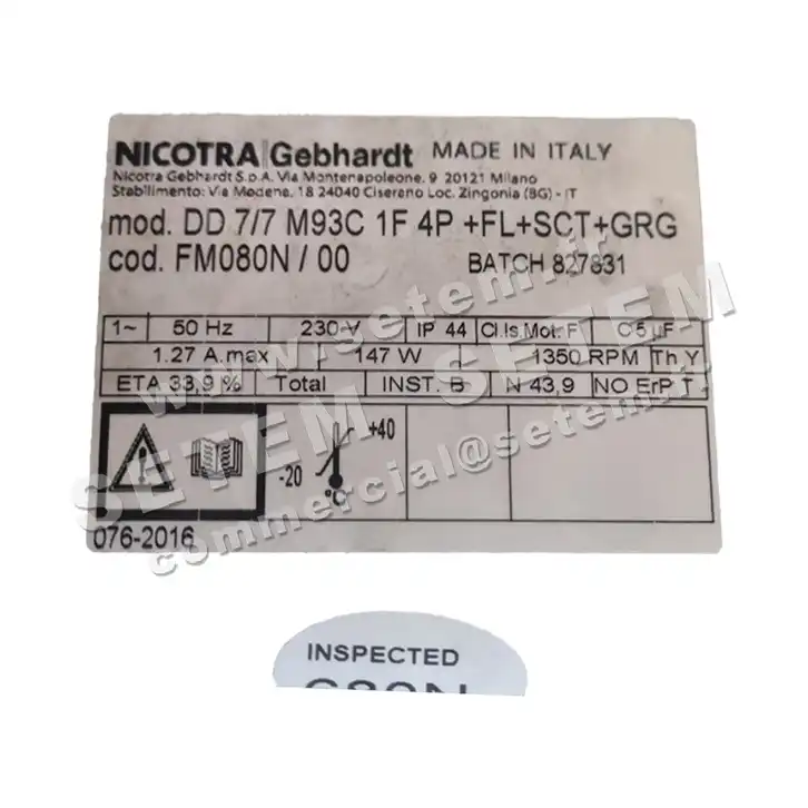 4624008756-VENTILATEUR NICOTRA GEBHARDT DD7/7 147W 4P M230V 1V M93C +BR+BB+GRA *FM080N*