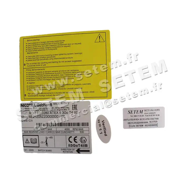 4624009008-VENTILATEUR NICOTRA GEBHARDT RDH.E0.280 ATEX II3GCT4IIB *6E21Z05ZZ0000000* 2