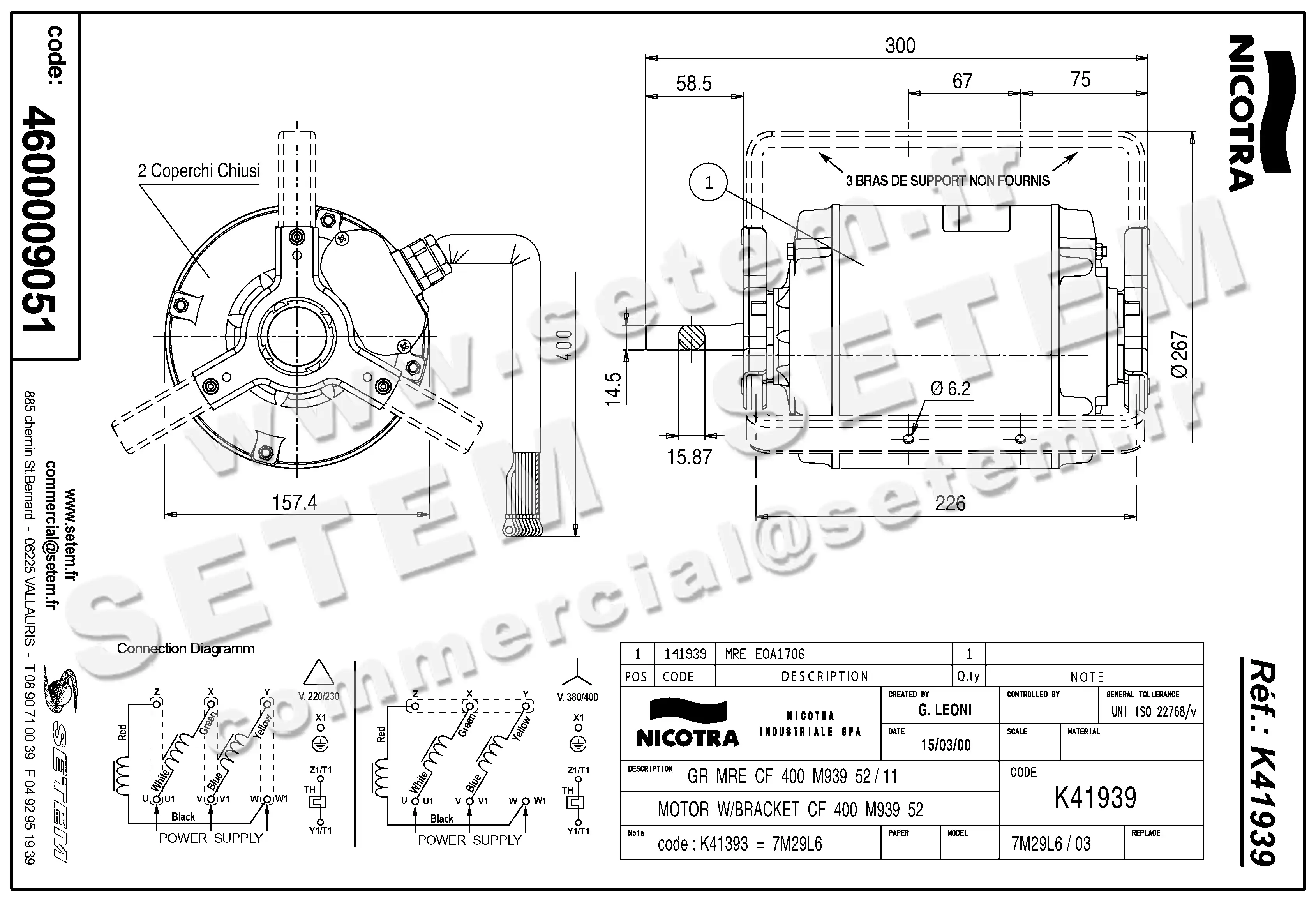 4624009051-MOTEUR NICOTRA GEBHARDT P60635 E0A1706 "141939" 5