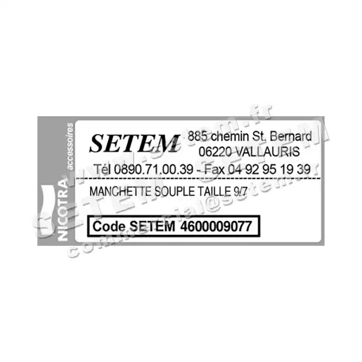 4624009077-MANCHETTE NICOTRA GEBHARDT SOUPLE TAILLE 9/7 8/7 TIG 2