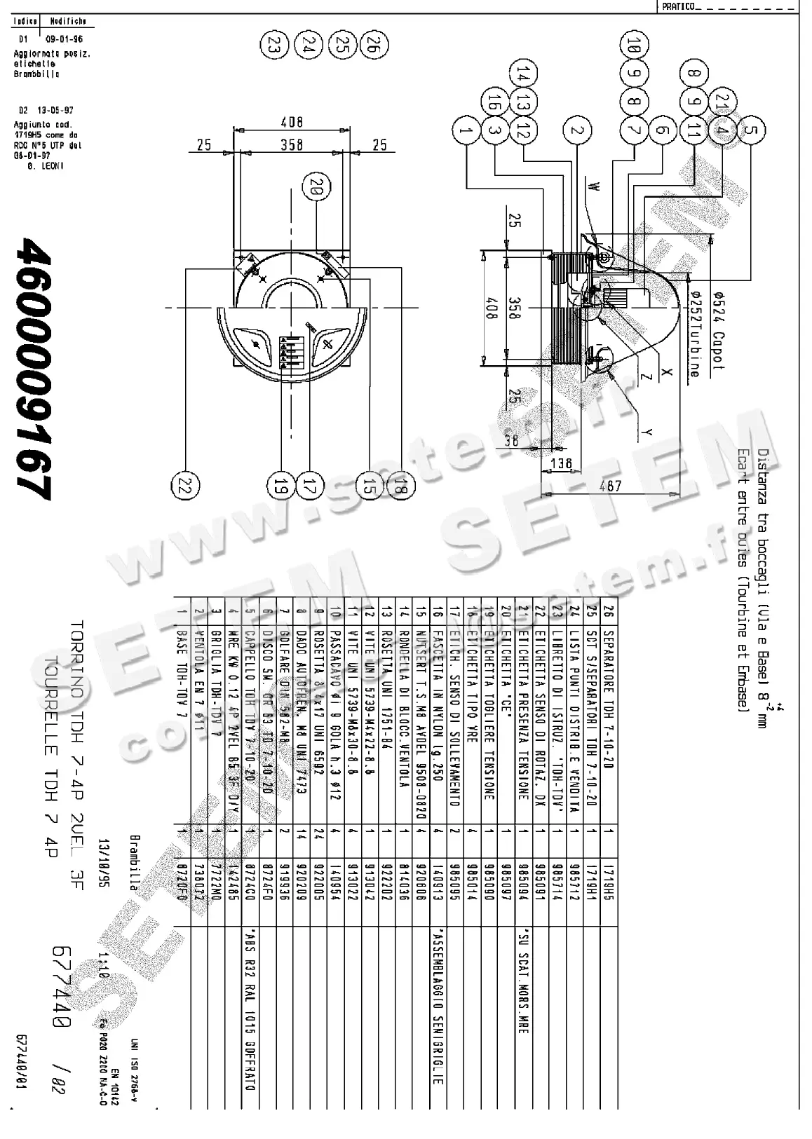 4624009167-TOURELLE NICOTRA GEBHARDT TDH7 4P T400V 1V *677440*