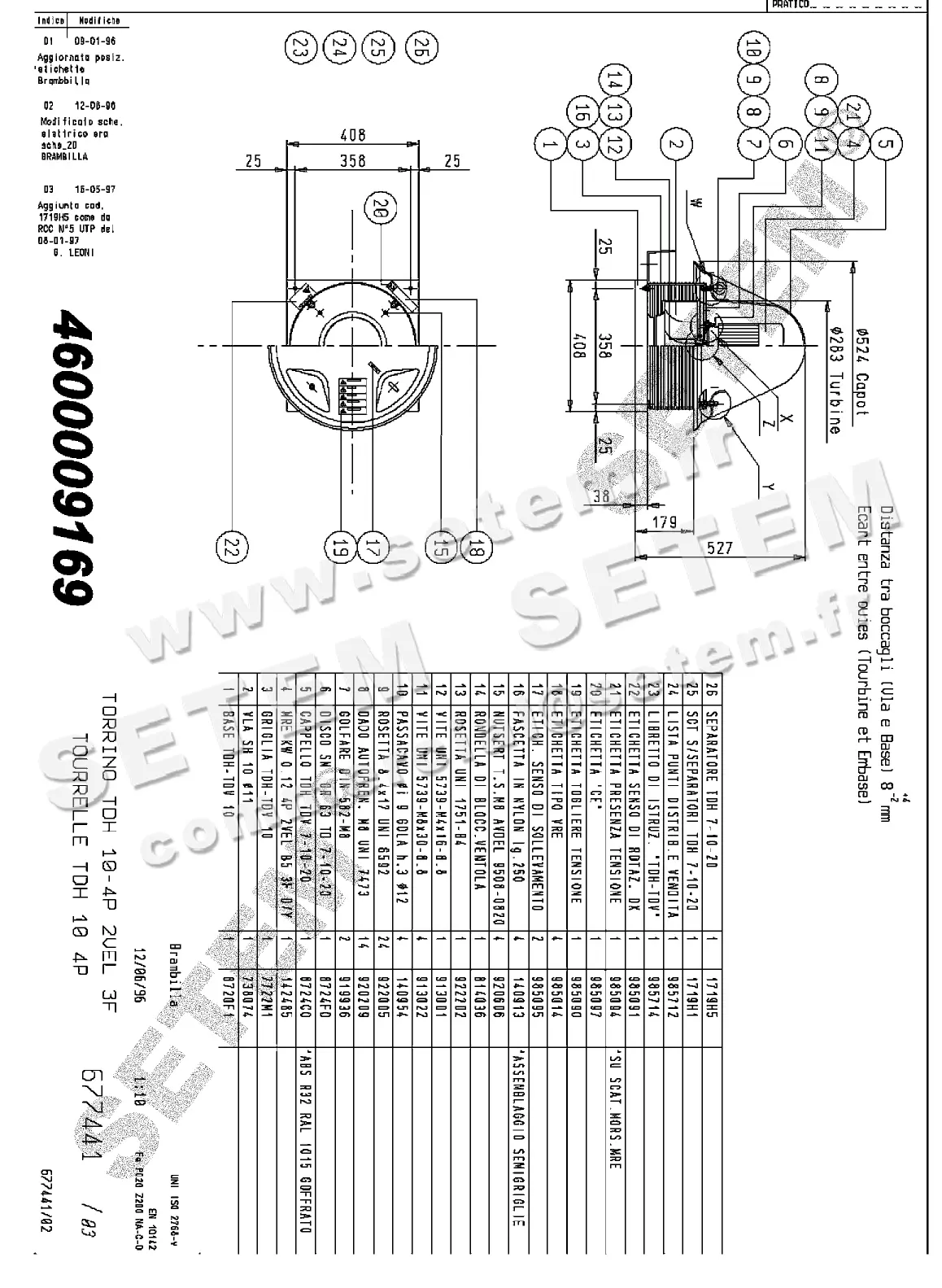 4624009169-TOURELLE NICOTRA GEBHARDT TDH10 4P T400V 1V *677441*