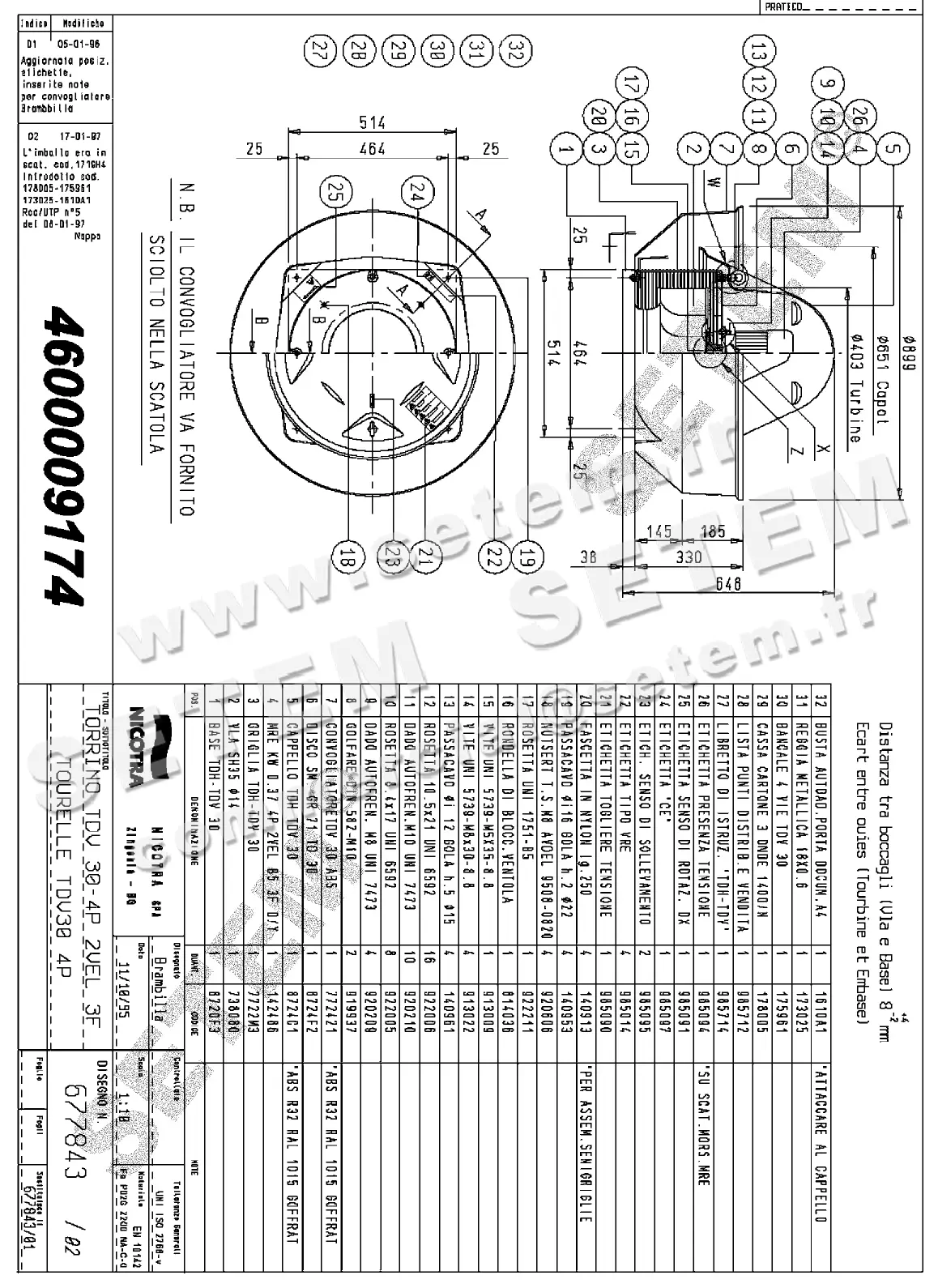 4624009174-TOURELLE NICOTRA GEBHARDT TDV30 4P T400V 1V *677843*