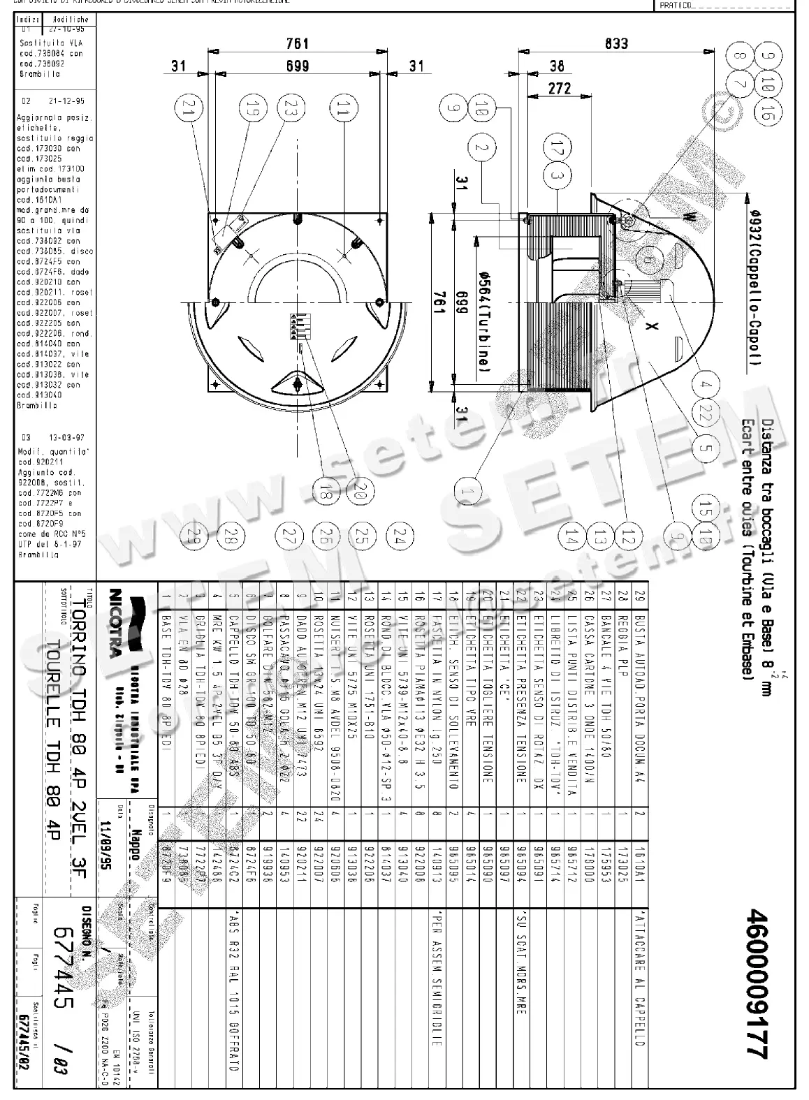 4624009177-TOURELLE NICOTRA GEBHARDT TDH80 4P T400V 1V *677445*