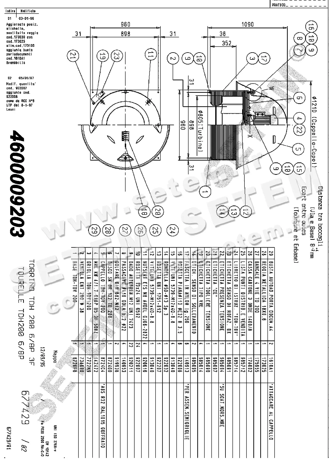 4624009203-TOURELLE NICOTRA GEBHARDT TDH200 6//8P T400V 1V *677429*
