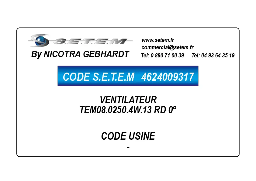 4624009317-VENTILATEUR TEM08.0250.4W.13 RD 0°