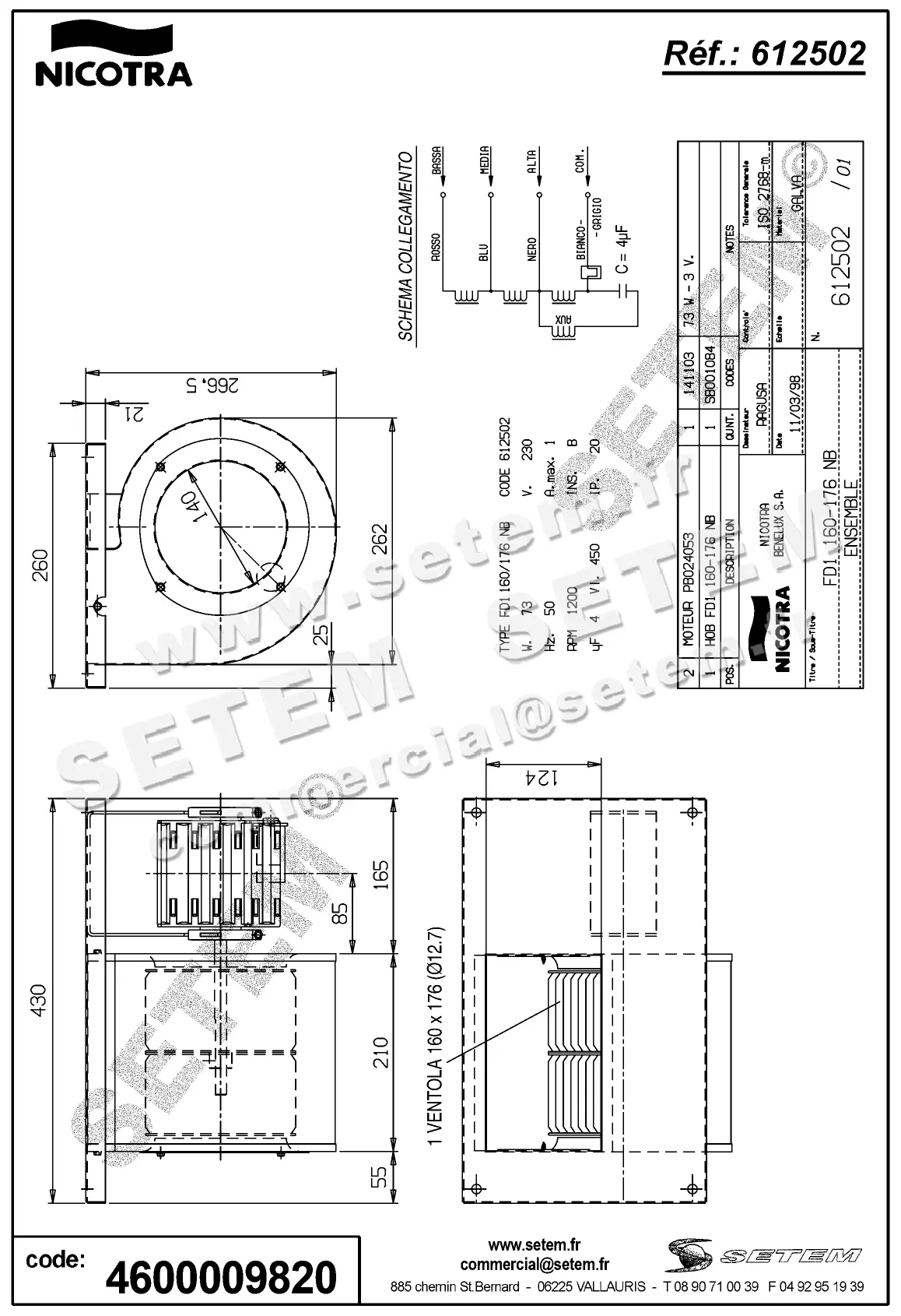4624009820-GMV NICOTRA GEBHARDT FD1.160/176NB M103 *612502* 2