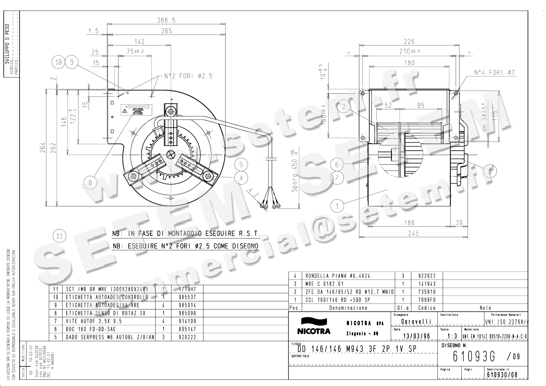 4624500258-VENTILATEUR NICOTRA DD146/146 M943 *61093X*
