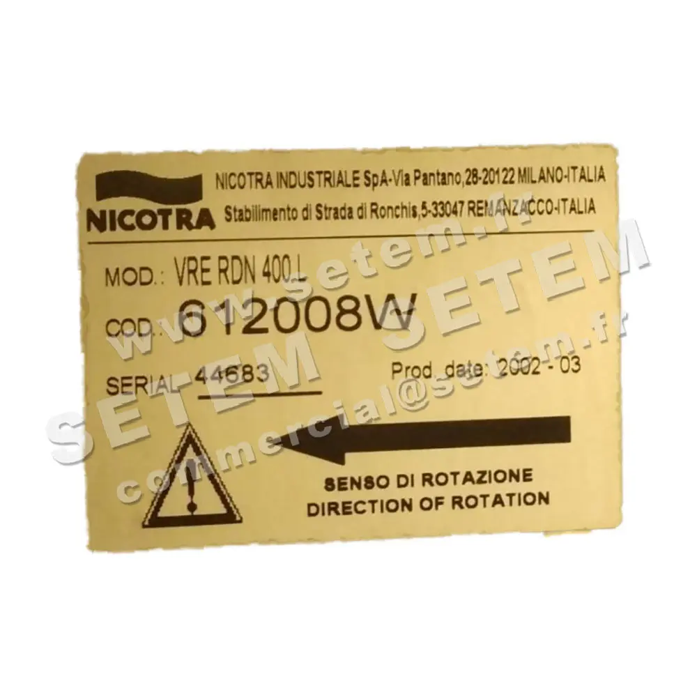 4624503270-VENTILATEUR NICOTRA RDN400L *612008W*
