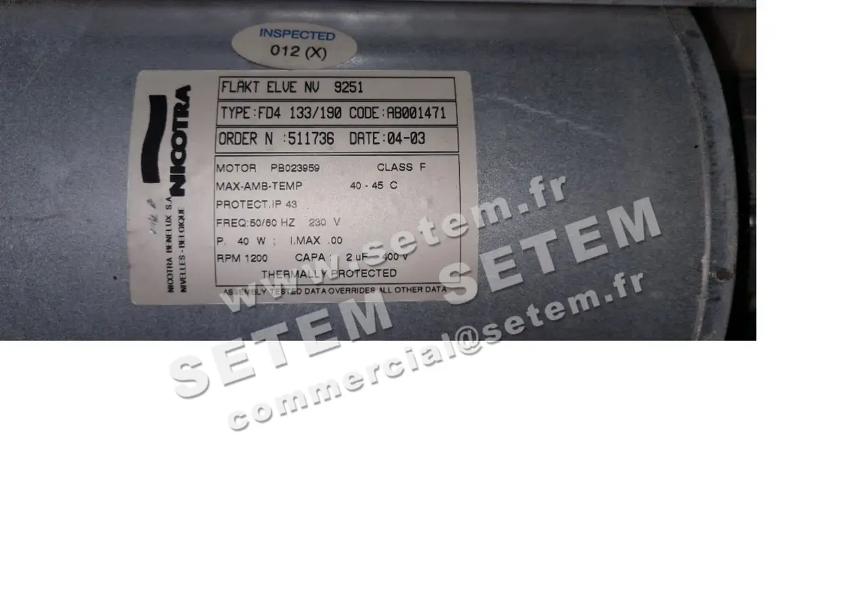 4624505471-GMV NICOTRA DPA133/190NB PB023959 *AB001471*