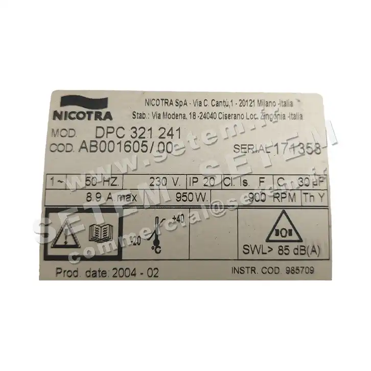 4624509515-GMV NICOTRA DPC321/241 *AB001605/00*