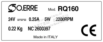 4812004122-VENTILATEUR OERRE RQ160 24VCC 4