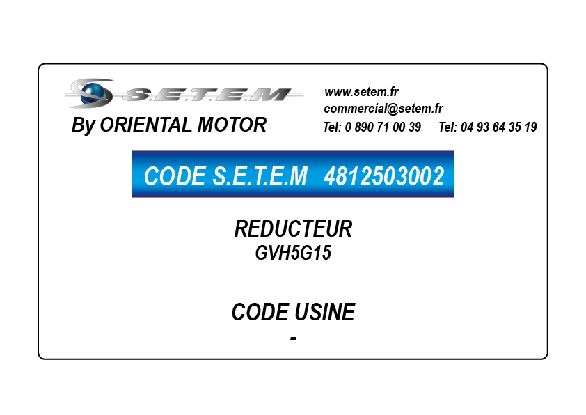 REDUCTEUR GVH5G15 2