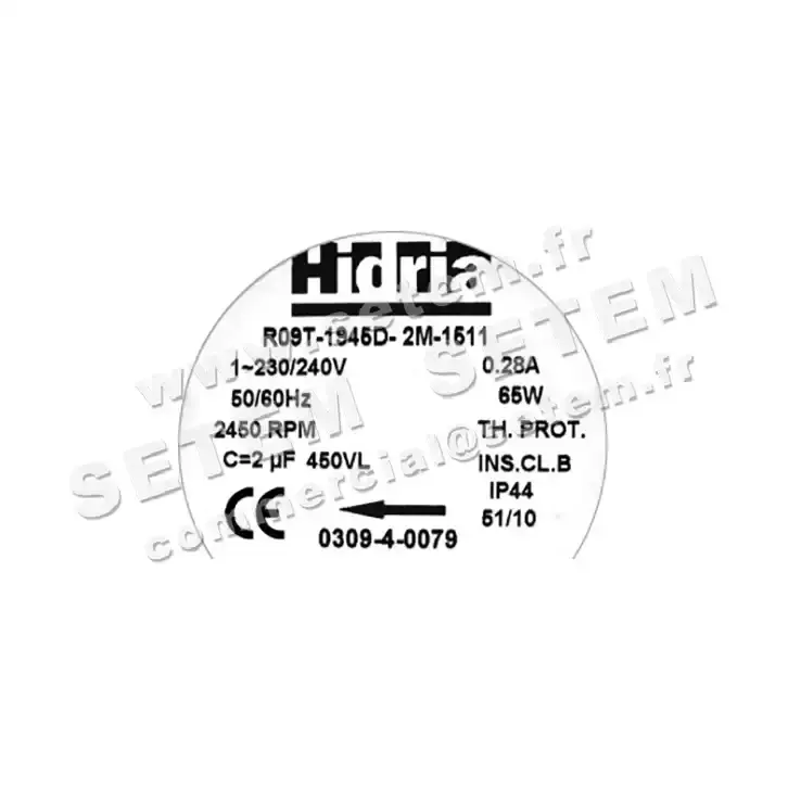 4900000215-MOTOTURBINE HF R09T.1945D.2M.1511 *0309.4.0079* 3