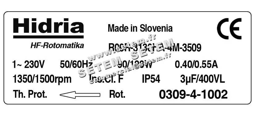 4900001002-VENTILATEUR HF R09R.3130HA.4M.3509 *0309.4.1002* 4