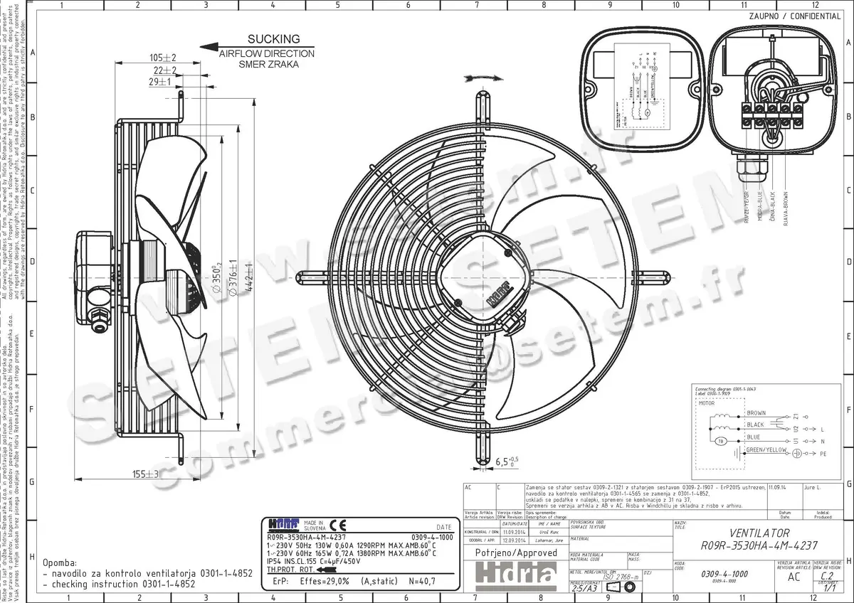 4900002000-VENTILATEUR HF R09R.3530HA.4M.4237 *0309.4.1000*