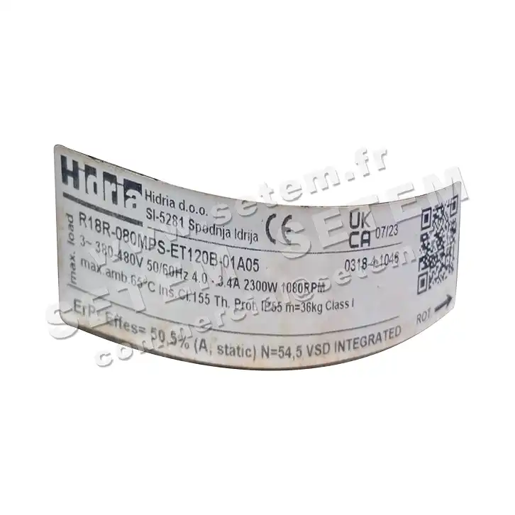 VENTILATEUR R18R-080MPS-ET120B-01A05 *0318-4-1046* 2