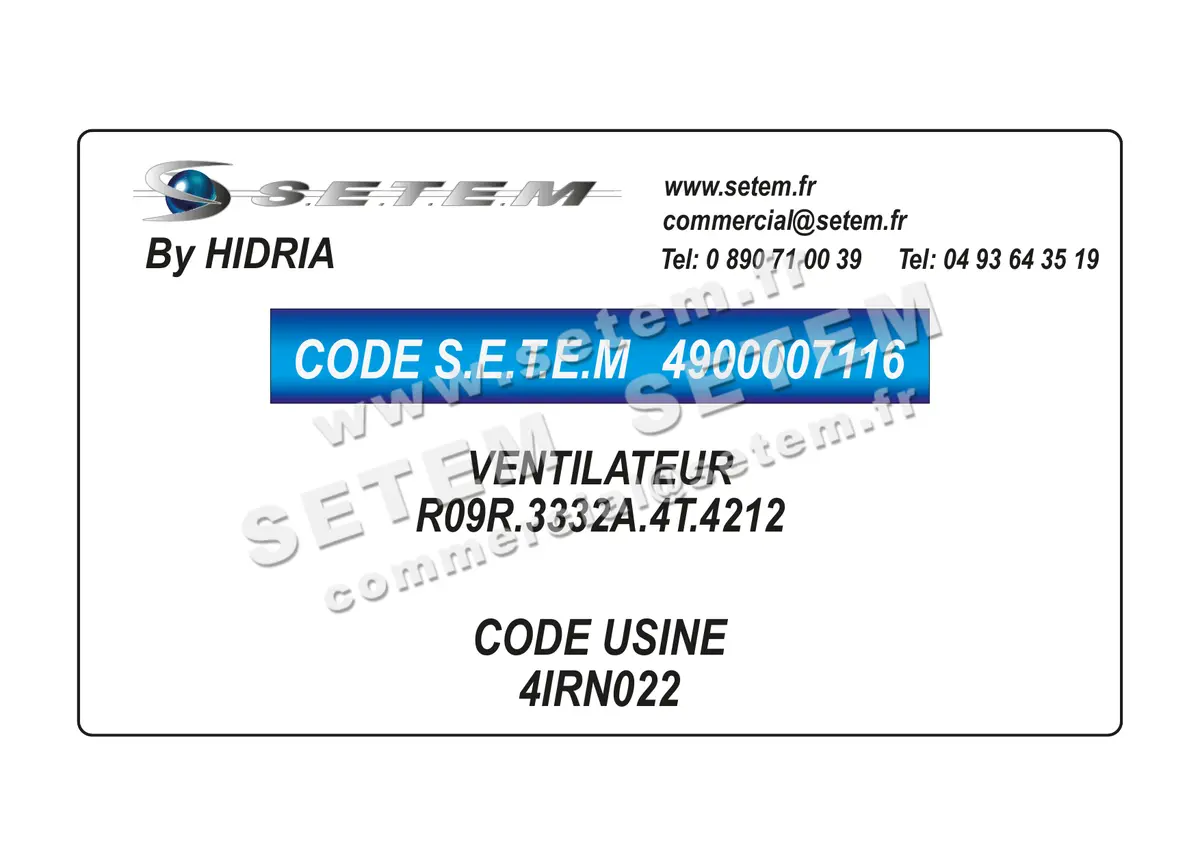 4900007116-VENTILATEUR HF R09R.3332A.4T.4212 *4IRN022*