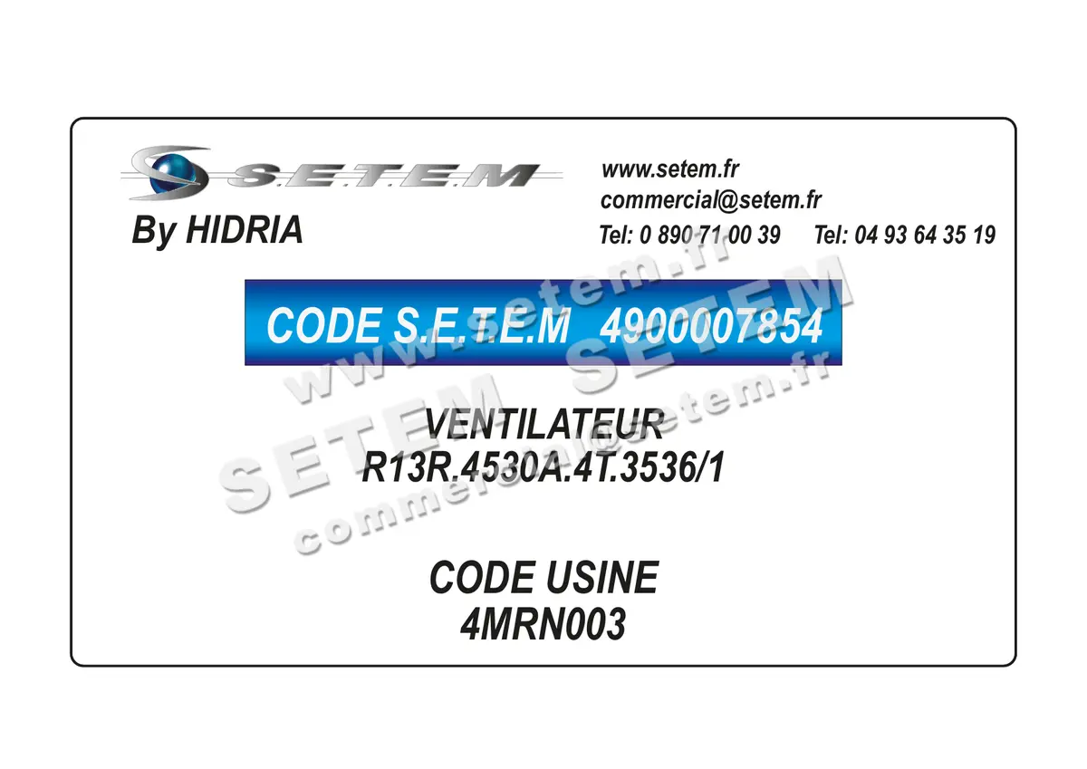 4900007854-VENTILATEUR HF R13R.4530A.4T.3536/1 *4MRN003*