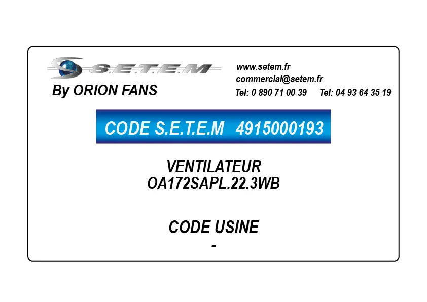 4915000193-VENTILATEUR ORION OA172SAPL.22.3WB